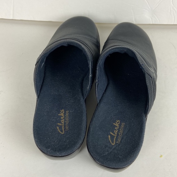 Clarks Black Bendable’s Mules Size 10M - Picture 7 of 8